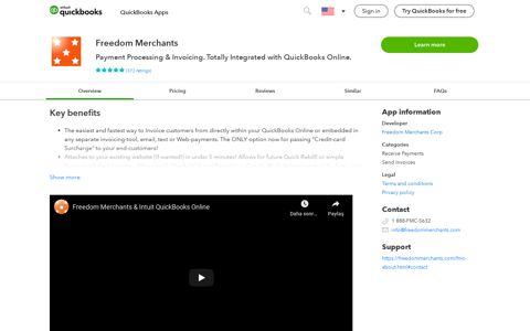 Connect Freedom Merchants with QuickBooks Online - Intuit