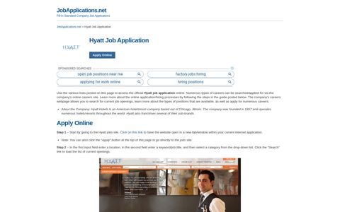 Hyatt Job Application - Apply Online