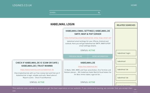 kabelmail login - General Information about Login