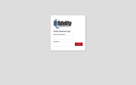 Fidelity Webmail - Login
