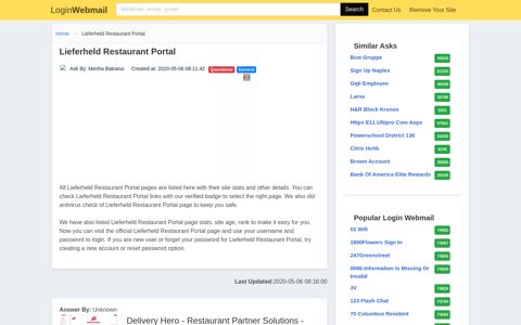 Login Lieferheld Restaurant Portal or Register New Account
