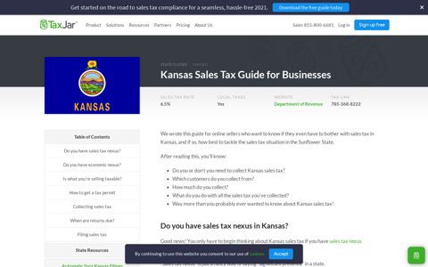 Kansas Sales Tax Guide for Businesses - TaxJar