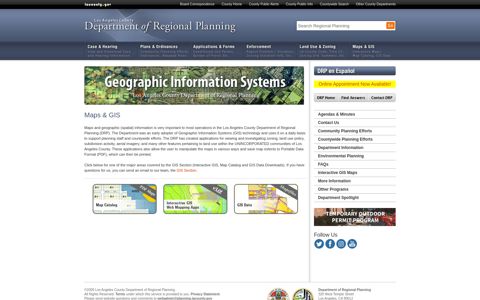 Maps & GIS | DRP - Los Angeles County Department of ...