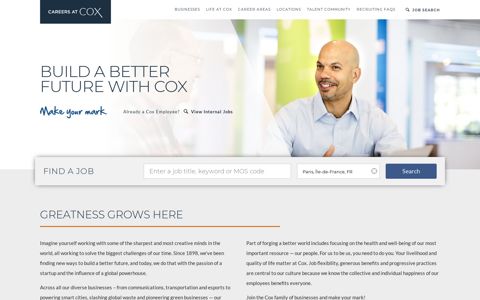 Careers @ Cox > Home - Cox Enterprises