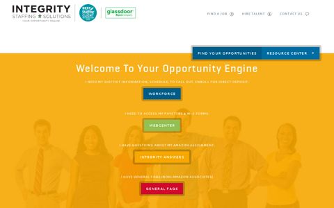 Associate Portal – Integrity Staffing Solutions