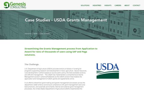 USDA Grants - Genesis Consulting