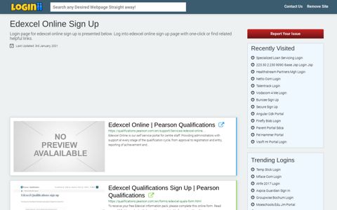 Edexcel Online Sign Up - Loginii.com