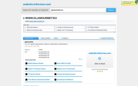 glamourbet.eu at WI. glamourbet - Website Informer