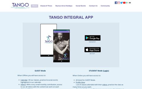 Tango Learning Progress | Download Tango Integral App ...