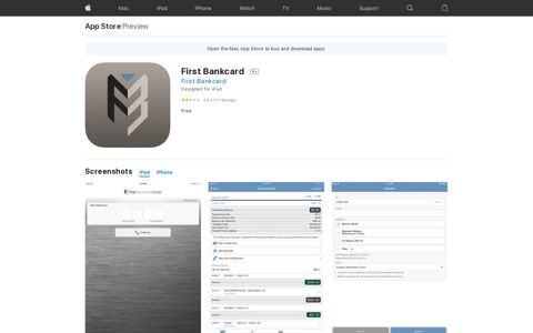 ‎First Bankcard on the App Store