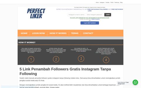 5 Link Penambah Followers Gratis Instagram Tanpa Following ...