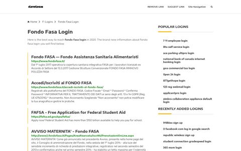 Fondo Fasa Login ❤️ One Click Access - iLoveLogin