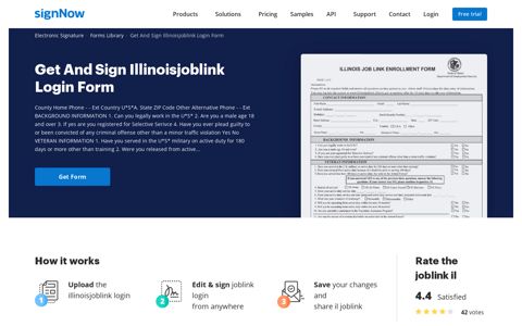 How you can fill out the Illinois joblink login form on ... - signNow