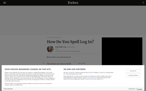 How Do You Spell Log In? - Forbes