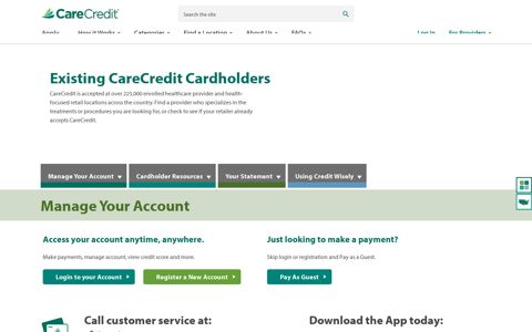 Existing CareCredit Cardholders | CareCredit