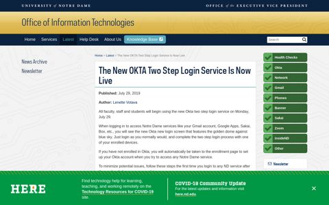 The New OKTA Two Step Login Service Is Now Live // Latest ...