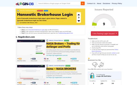 Hanseatic Brokerhouse Login - A database full of login pages from ...