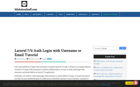 Laravel 7/6 Auth Login with Username or Email Tutorial ...