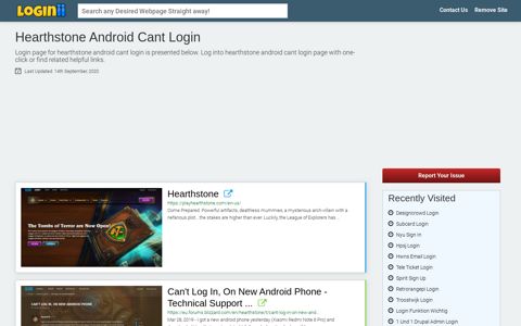 Hearthstone Android Cant Login - Loginii.com