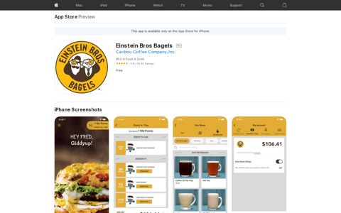 ‎Einstein Bros Bagels on the App Store