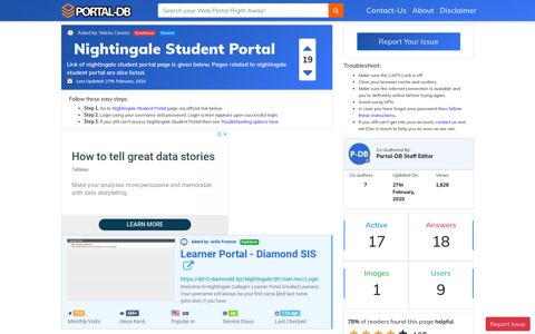 Nightingale Student Portal