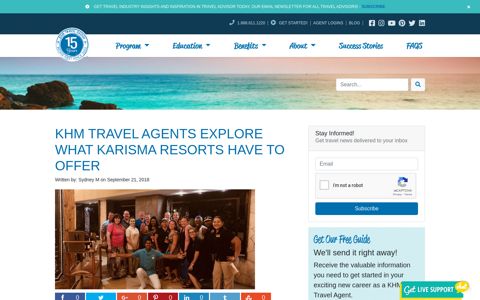KHM Travel Agents Explore What Karisma Resorts Have to Offer