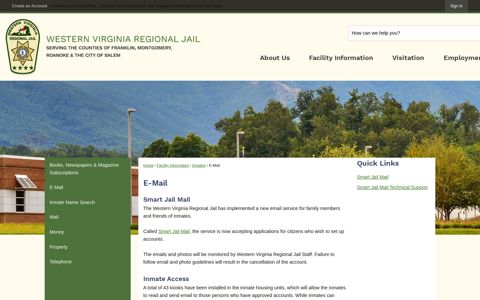 E-Mail | Western Virginia Regional Jail, VA