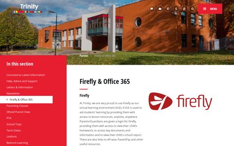 Firefly & Office 365 - Trinity School