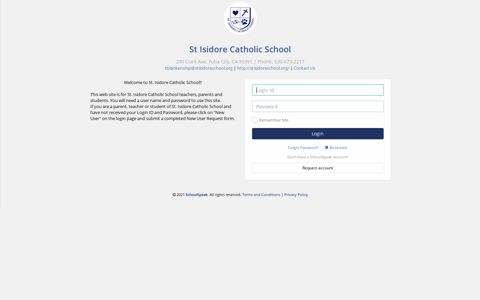 Login | St Isidore Catholic School