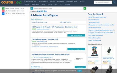 Jcb Dealer Portal Sign In - 12/2020 - Couponxoo.com