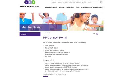 HP Connect Portal - Health Partners Plans