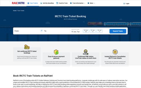 IRCTC Train Ticket Booking Online | Indian Railways ...