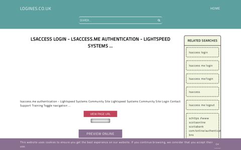 Lsaccess Login - lsaccess.me authentication - Lightspeed ...