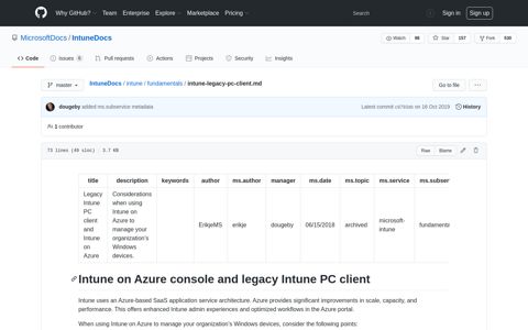 IntuneDocs/intune-legacy-pc-client.md at master ... - GitHub