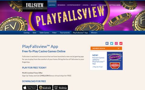 Casino Social Gaming App, Play Slots Online, Fallsview ...