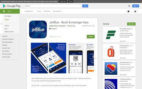 JetBlue - Book & manage trips - Apps on Google Play