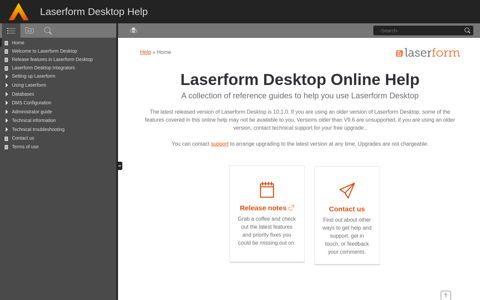 Laserform Desktop Help