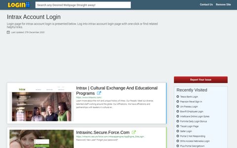 Intrax Account Login - Loginii.com