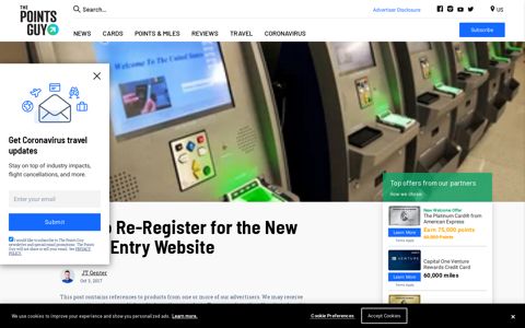 How to Re-Register for the New Global Entry Website