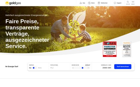 Ihr günstiger Strom- und Gasanbieter | goldgas GmbH