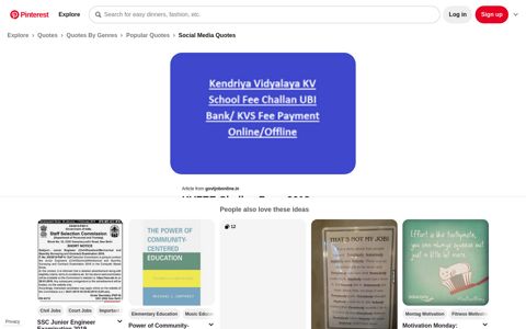 KVFEE Challan Form 2018 Kendriya Vidyalaya Fee Payment ...