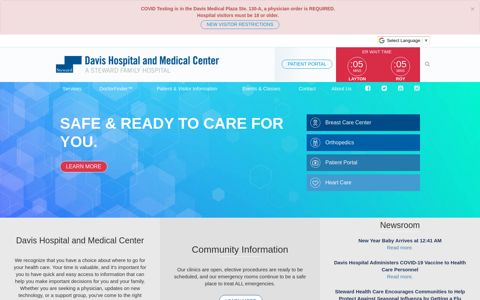 Davis Hospital & Medical Center | A Steward Hospital | Layton ...