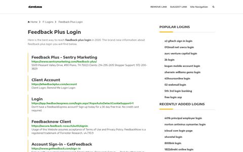 Feedback Plus Login ❤️ One Click Access - iLoveLogin