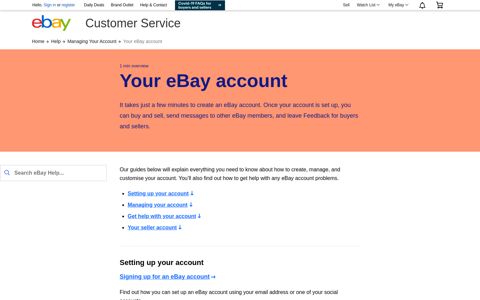 Your eBay account | eBay