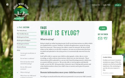 What is EyLog? | Great Wood Farm Early Years Centre