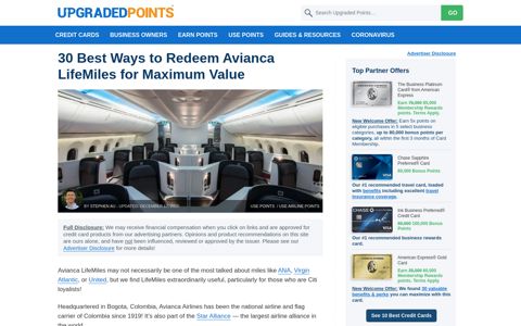 30 Best Ways to Redeem Avianca LifeMiles [2020 Update]