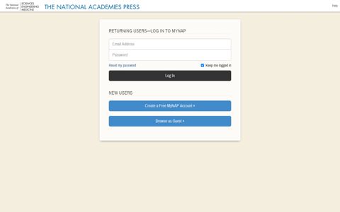 Login - The National Academies Press