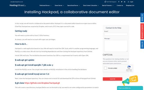 Installing Hackpad, a collaborative document editor | Ubuntu ...