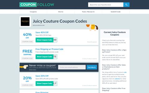 Juicycouture.com Coupon Codes 2020 (40% discount ...