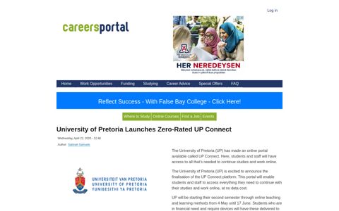 University of Pretoria Launches Zero-Rated UP Connect ...